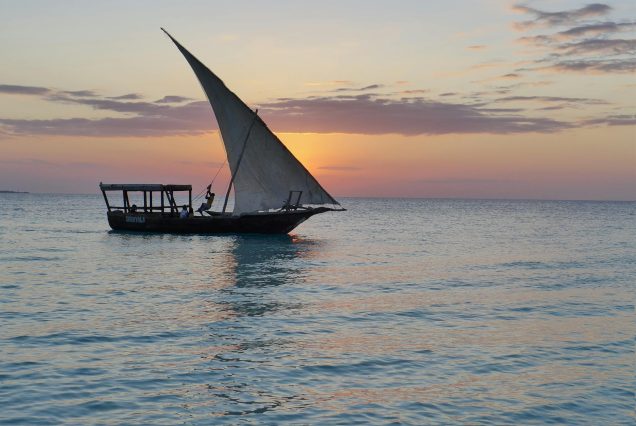 sunset sailing